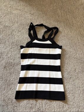 Cache striped halter top